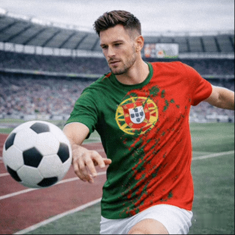 Portugal Football Streetwear T-Shirt for Men