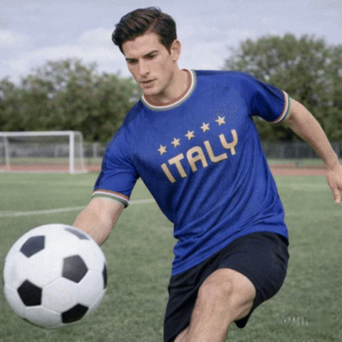 Italy - Home Soccer Jersey Men’s Breathable Fan Top
