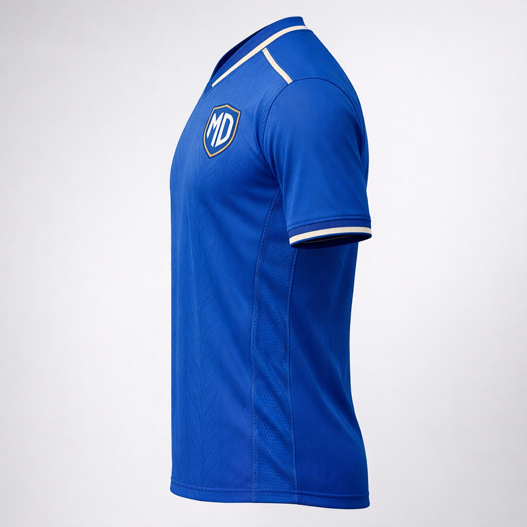 Milan Defender #3 - Azzurri Blue Soccer Jersey – Breathable Polyester