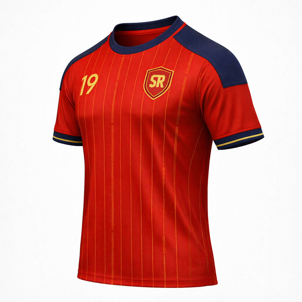 Spanish Rising Star 19 – La Roja Match Jersey – Recycled Performance Polyester