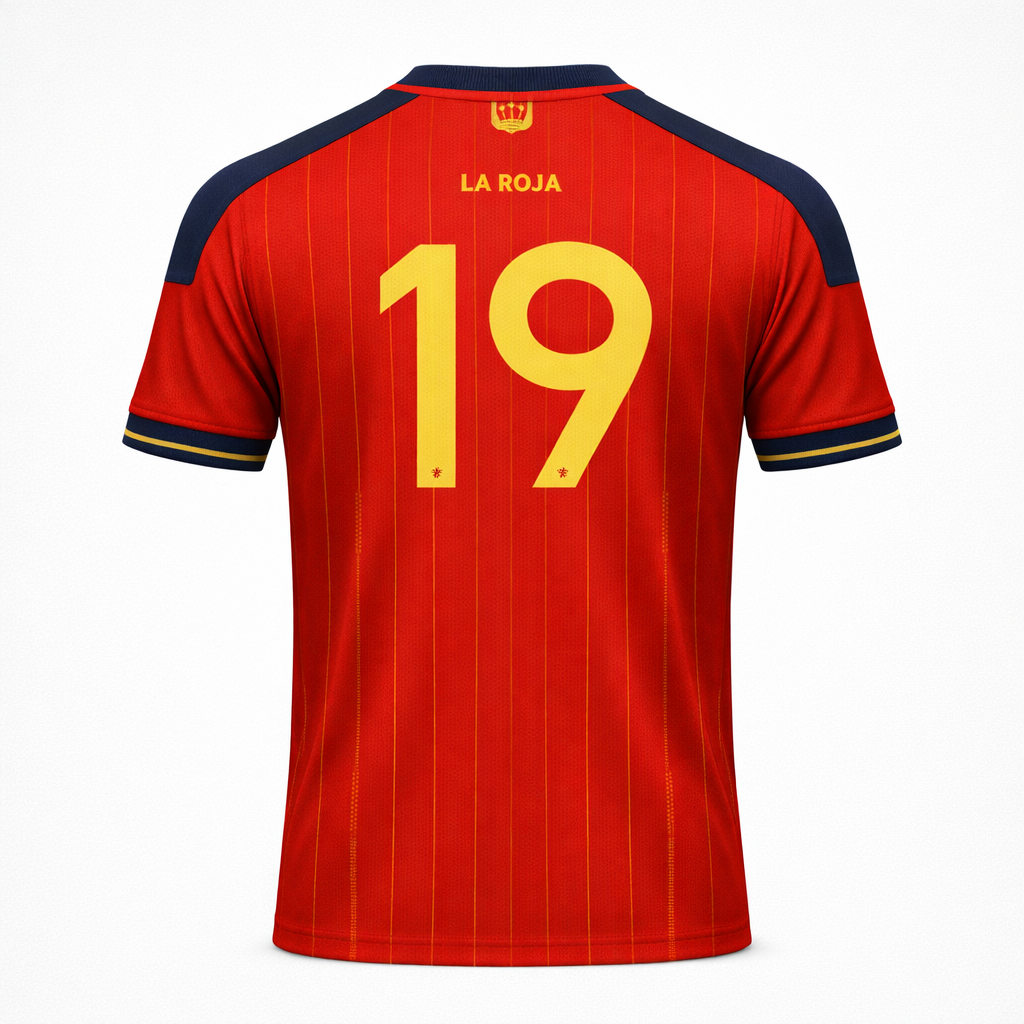 Spanish Rising Star 19 – La Roja Match Jersey – Recycled Performance Polyester
