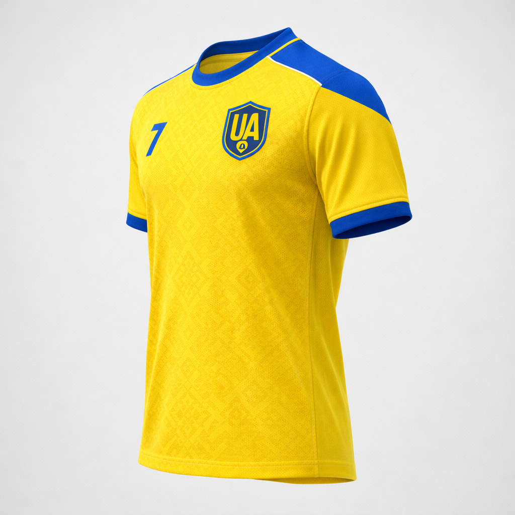 Ukraine Home Jersey 7 – Iconic Striker Edition – Recycled Polyester