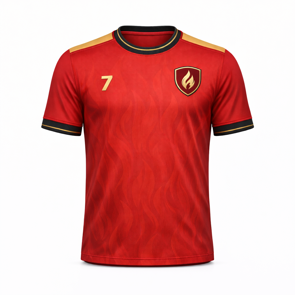 Ghent Maestro 7 – Flamecrest Match Jersey – Recycled Performance Polyester