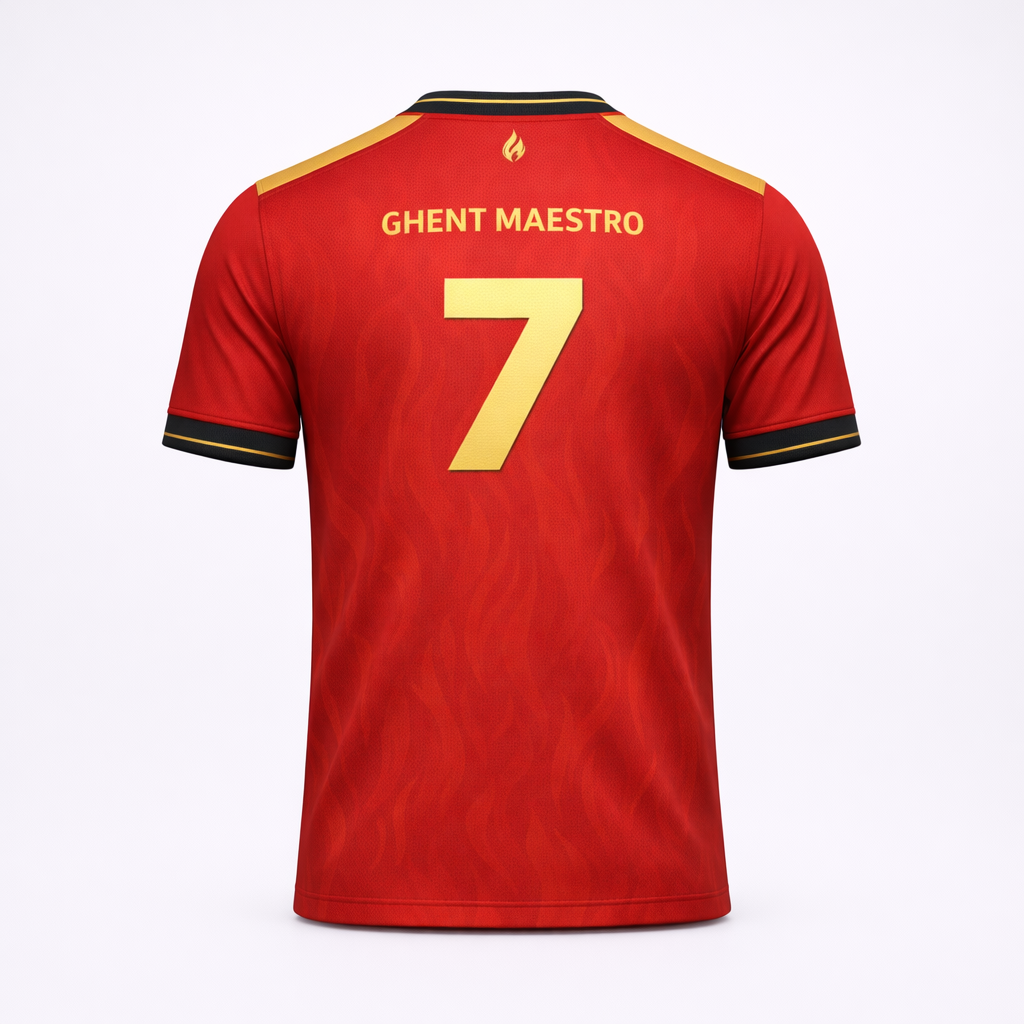 Ghent Maestro 7 – Flamecrest Match Jersey – Recycled Performance Polyester