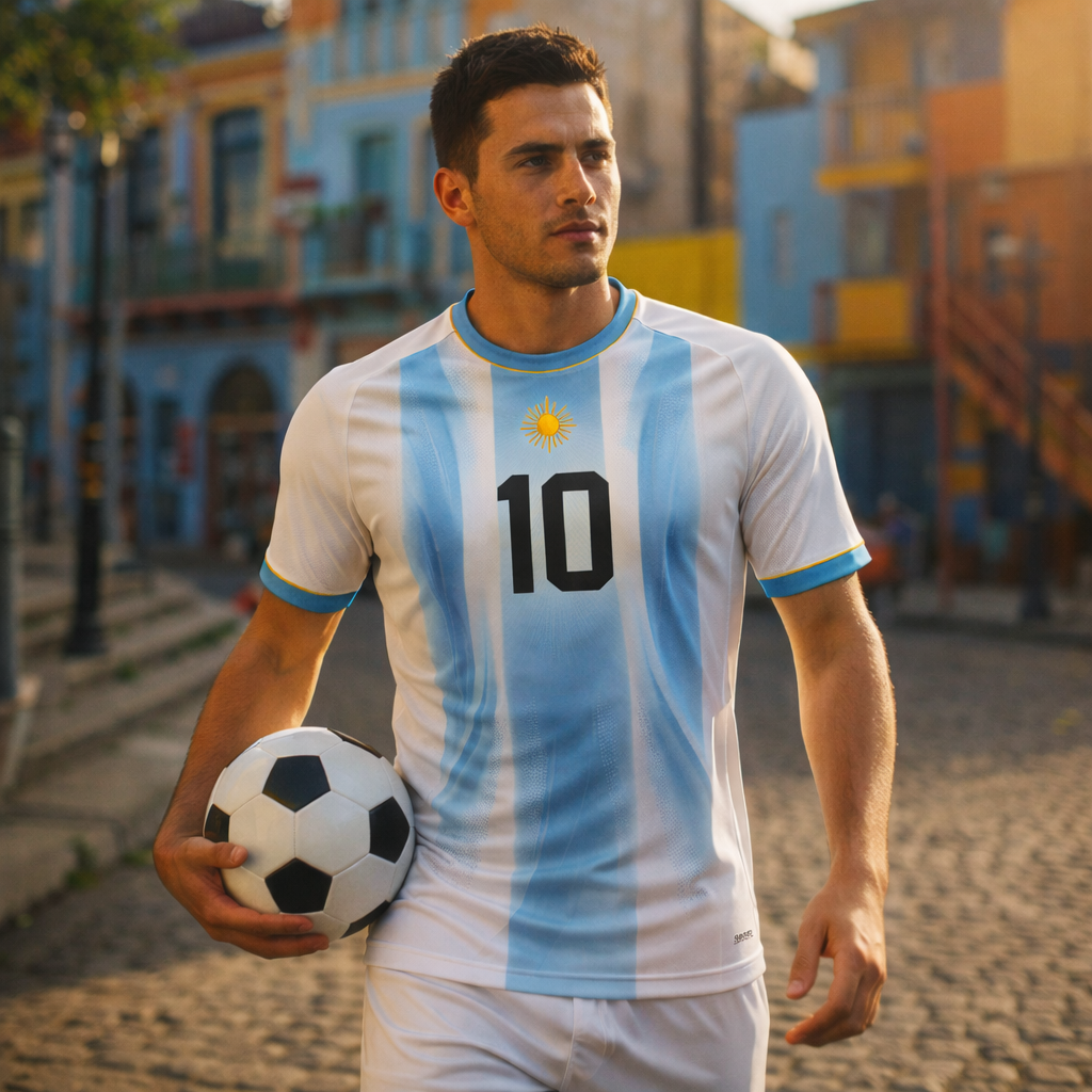 Argentina – Sky Blue Match Jersey – Polyester