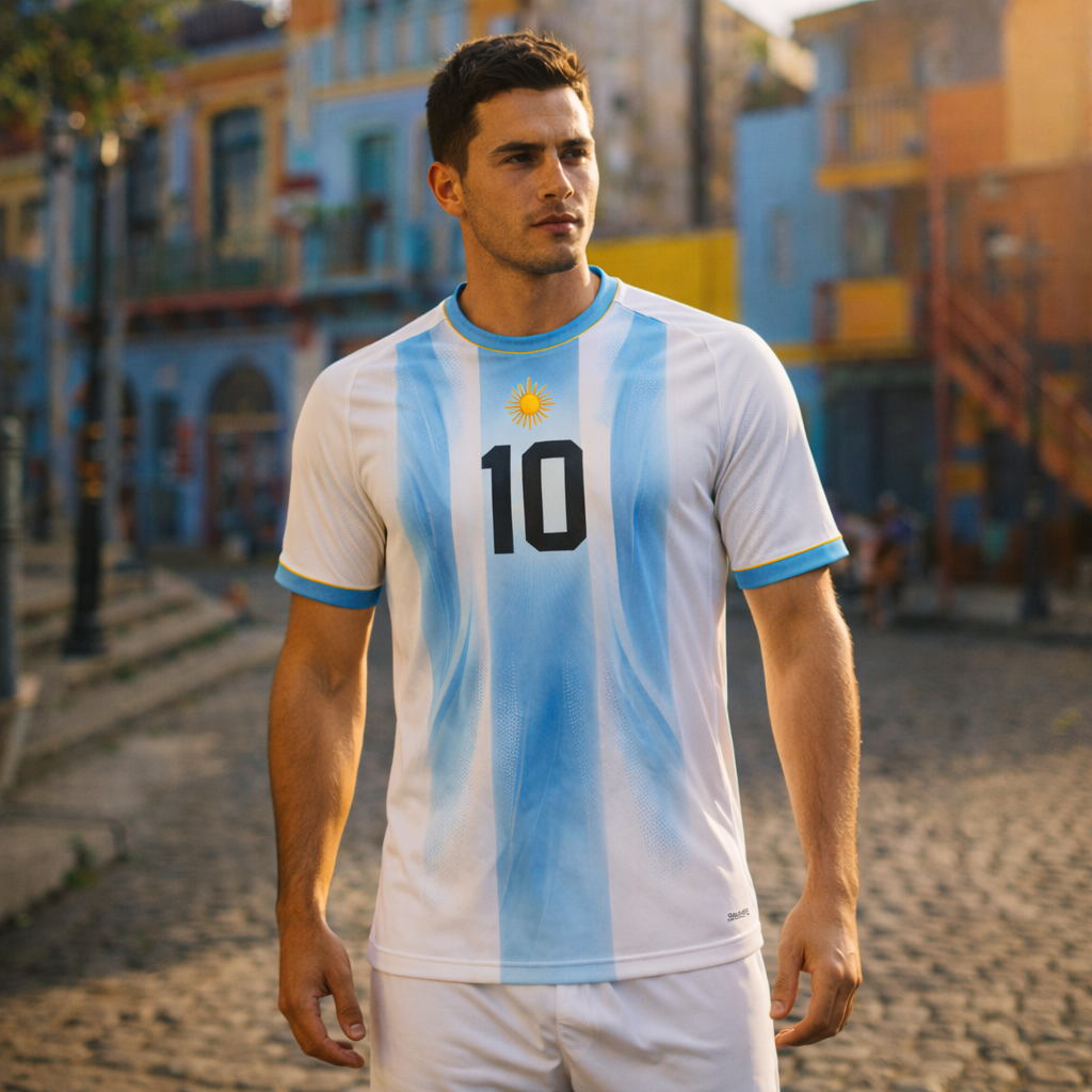 Argentina – Sky Blue Match Jersey – Polyester