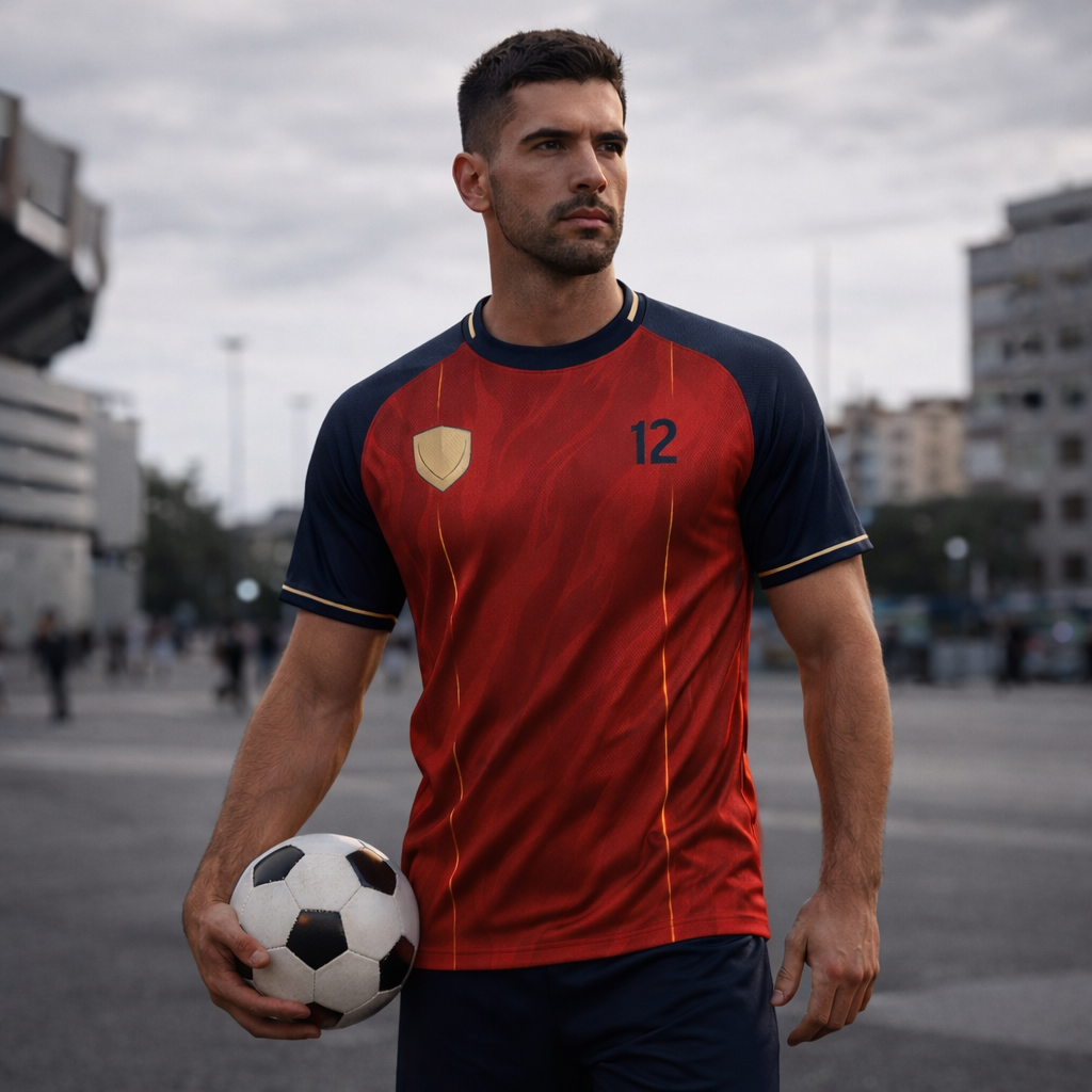 Spain – Home Match Jersey – Performance Fabric