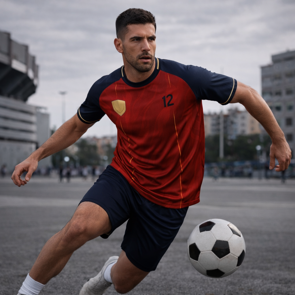 Spain – Home Match Jersey – Performance Fabric