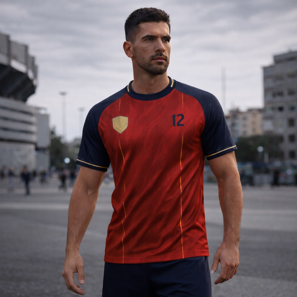 Spain – Home Match Jersey – Performance Fabric
