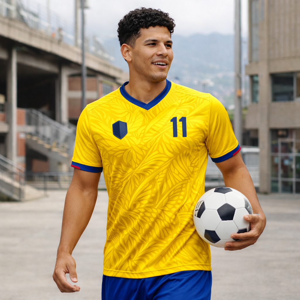 Colombia – Home Passion Jersey – Interlock Fabric