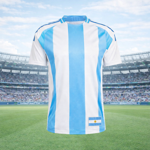 Argentina Men’s Football Home Jersey – Breathable Short Sleeve Performance Tee