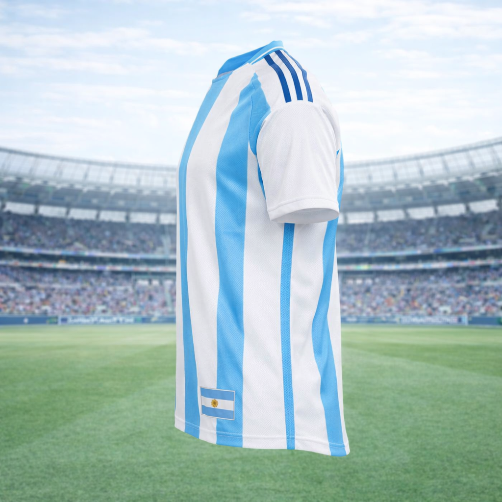 Argentina Men’s Football Home Jersey – Breathable Short Sleeve Performance Tee