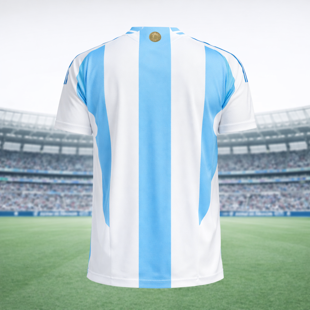 Argentina Men’s Football Home Jersey – Breathable Short Sleeve Performance Tee