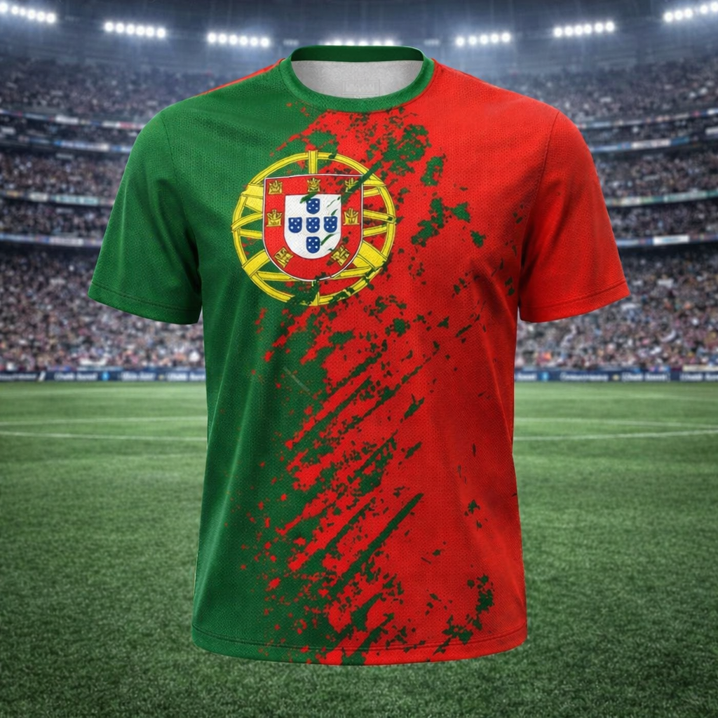 Portugal Football Streetwear T-Shirt for Men
