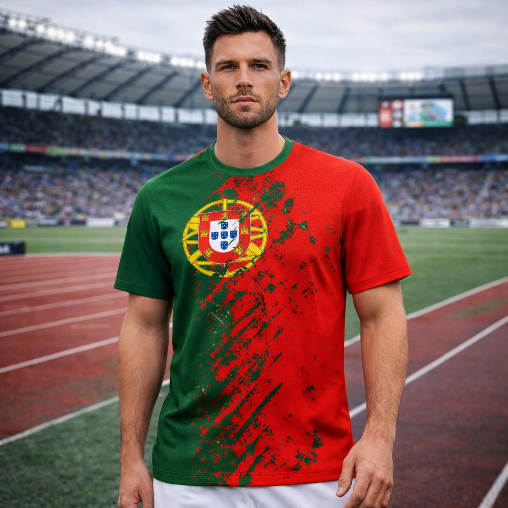 Portugal Football Streetwear T-Shirt for Men