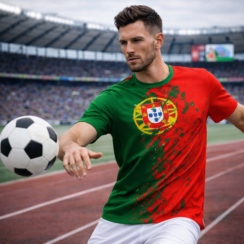 Portugal Football Streetwear T-Shirt for Men