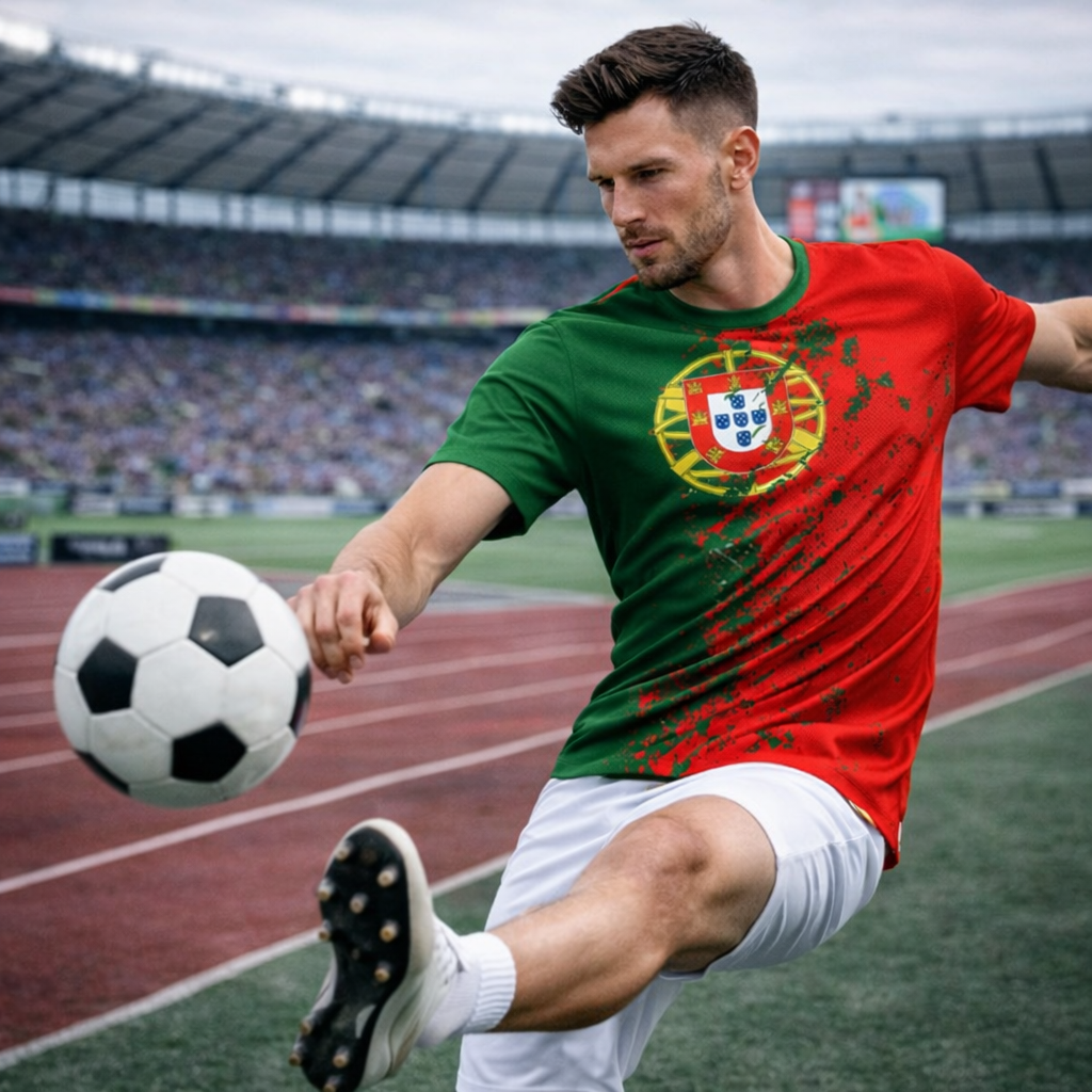 Portugal Football Streetwear T-Shirt for Men