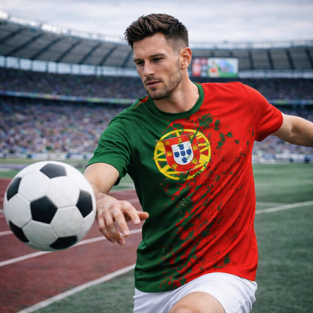 Portugal Football Streetwear T-Shirt for Men