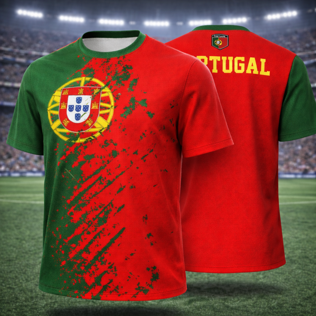 Portugal Football Streetwear T-Shirt for Men