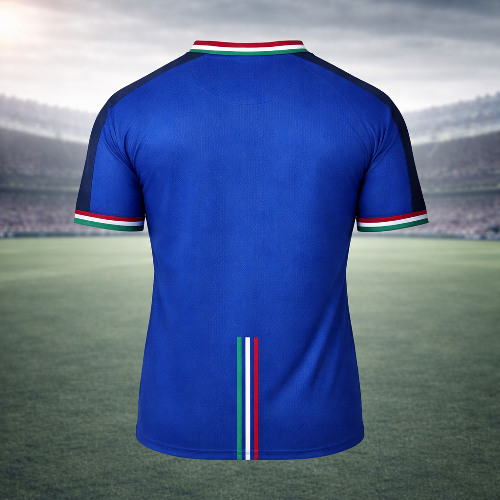 Italy - Home Soccer Jersey Men’s Breathable Fan Top
