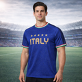 Italy - Home Soccer Jersey Men’s Breathable Fan Top