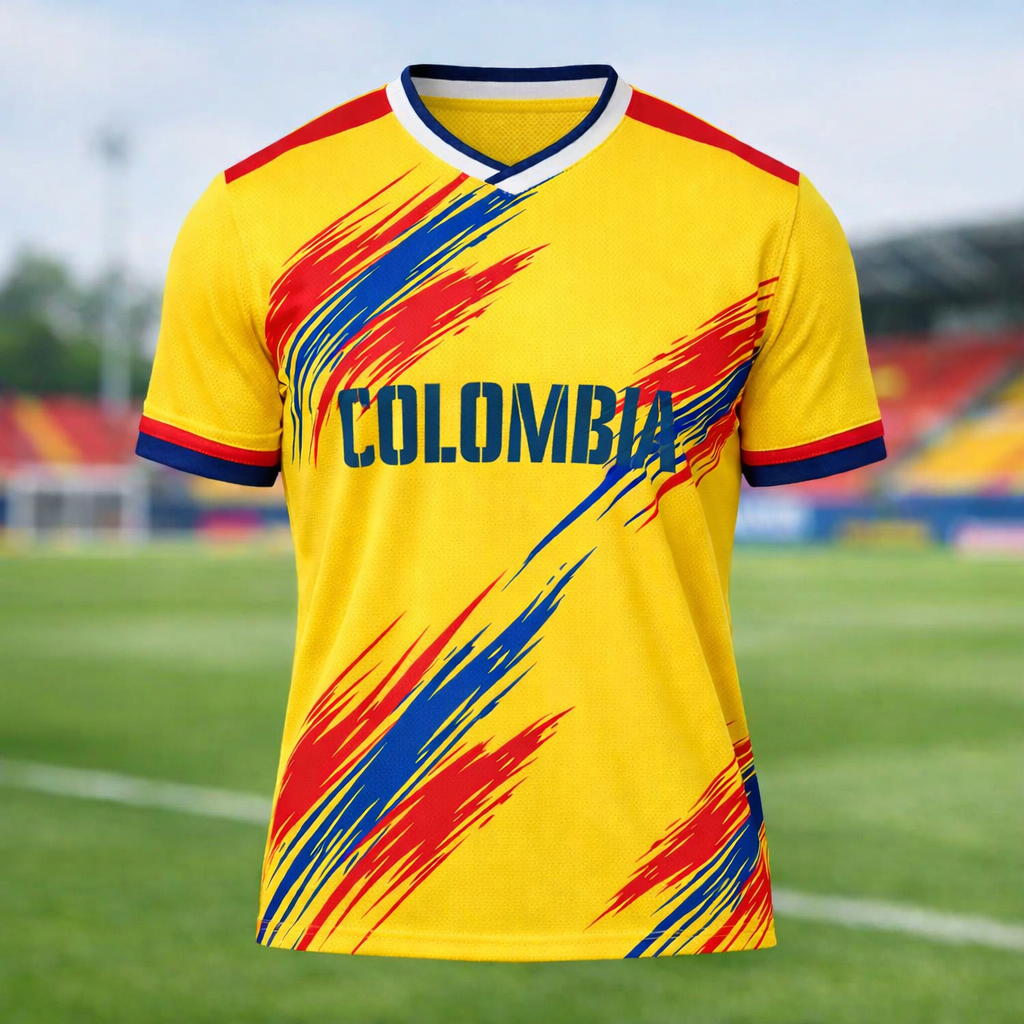 Colombia - Soccer Jersey Men’s Breathable Fan Shirt