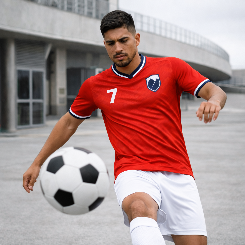 Chile – Home Heritage Jersey – Textured Knit