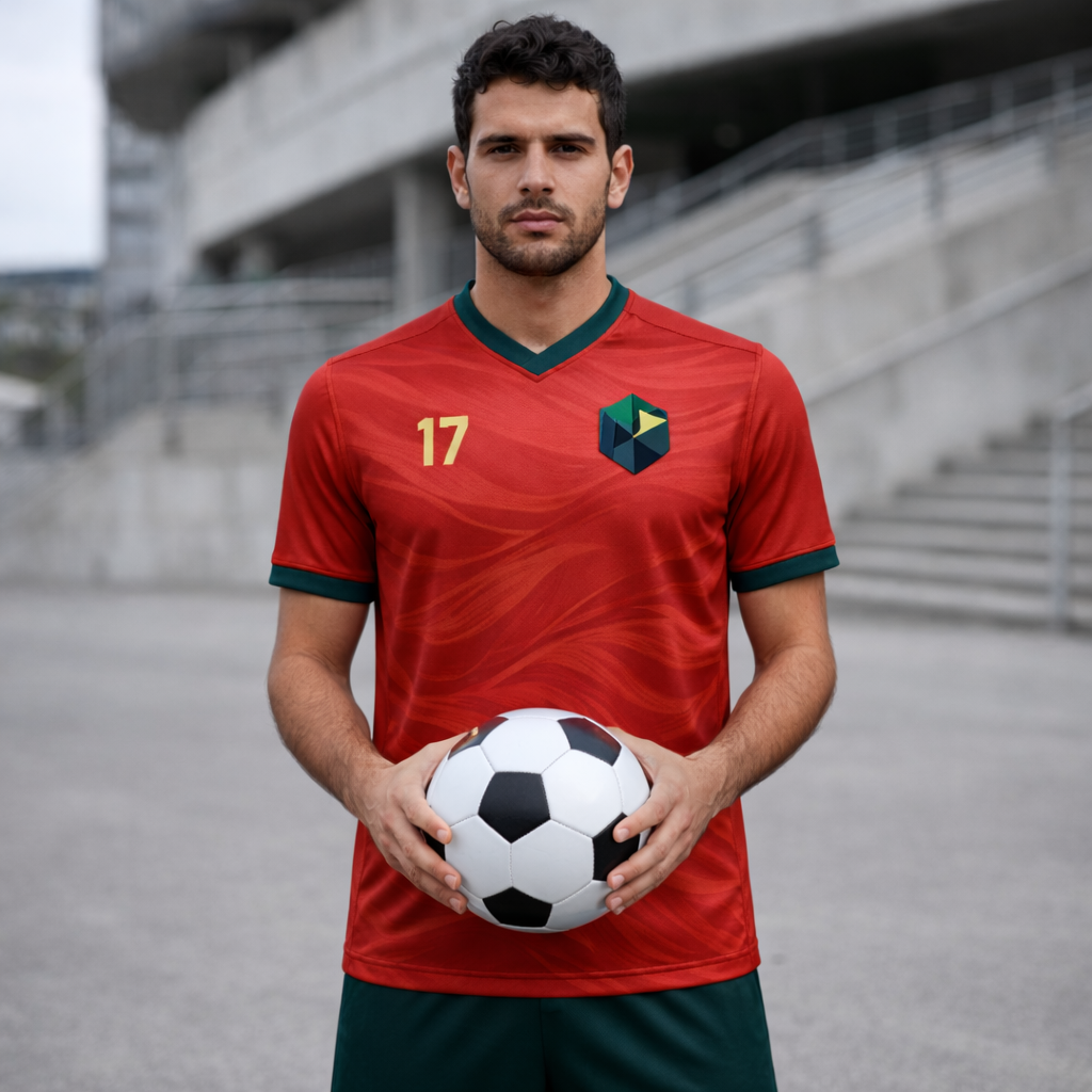 Portugal – Home Wave Jersey – Lightweight Polyester