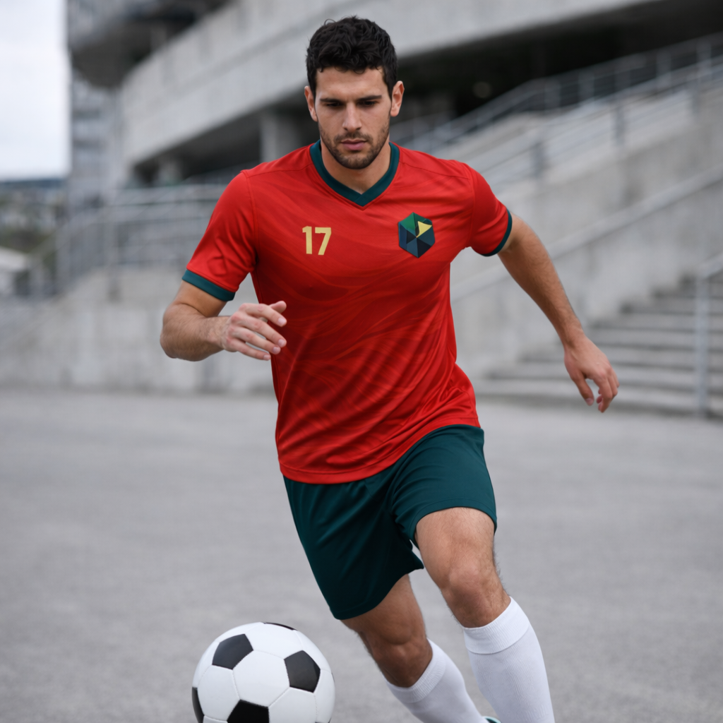 Portugal – Home Wave Jersey – Lightweight Polyester