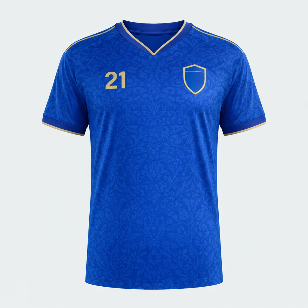Italy – Home Azzurri Jersey – Textured Polyester
