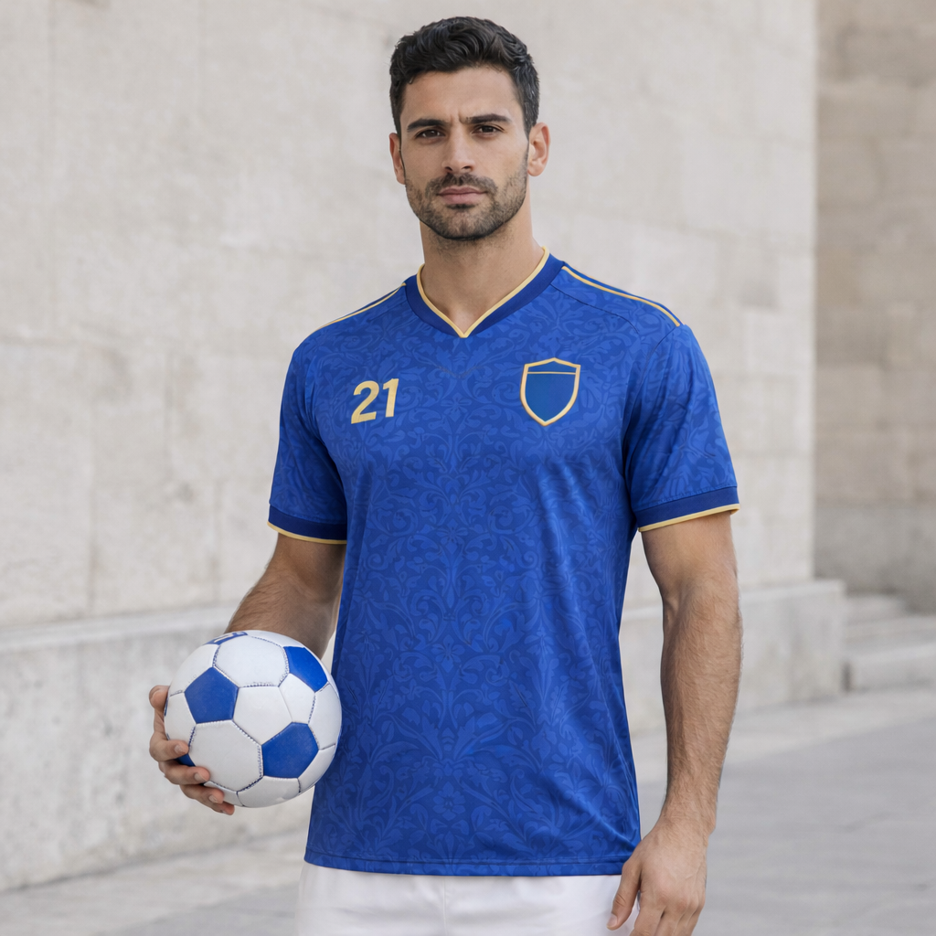 Italy – Home Azzurri Jersey – Textured Polyester