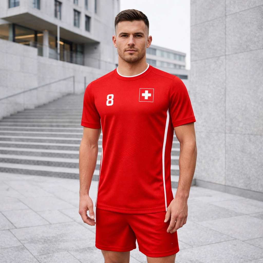 Switzerland – Helvetic Motion Jersey – Textured Performance Knit