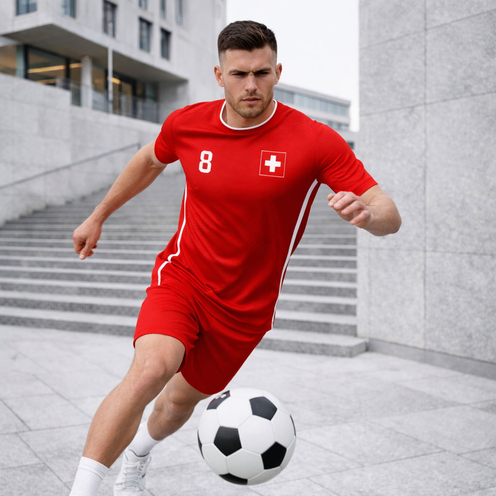Switzerland – Helvetic Motion Jersey – Textured Performance Knit