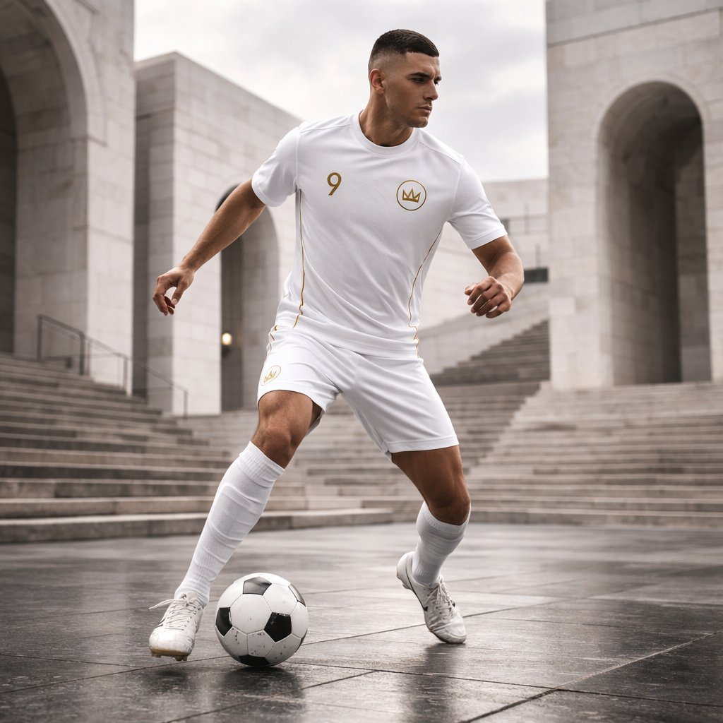 Madrid – Royal White Legacy Jersey – Elite Performance Knit