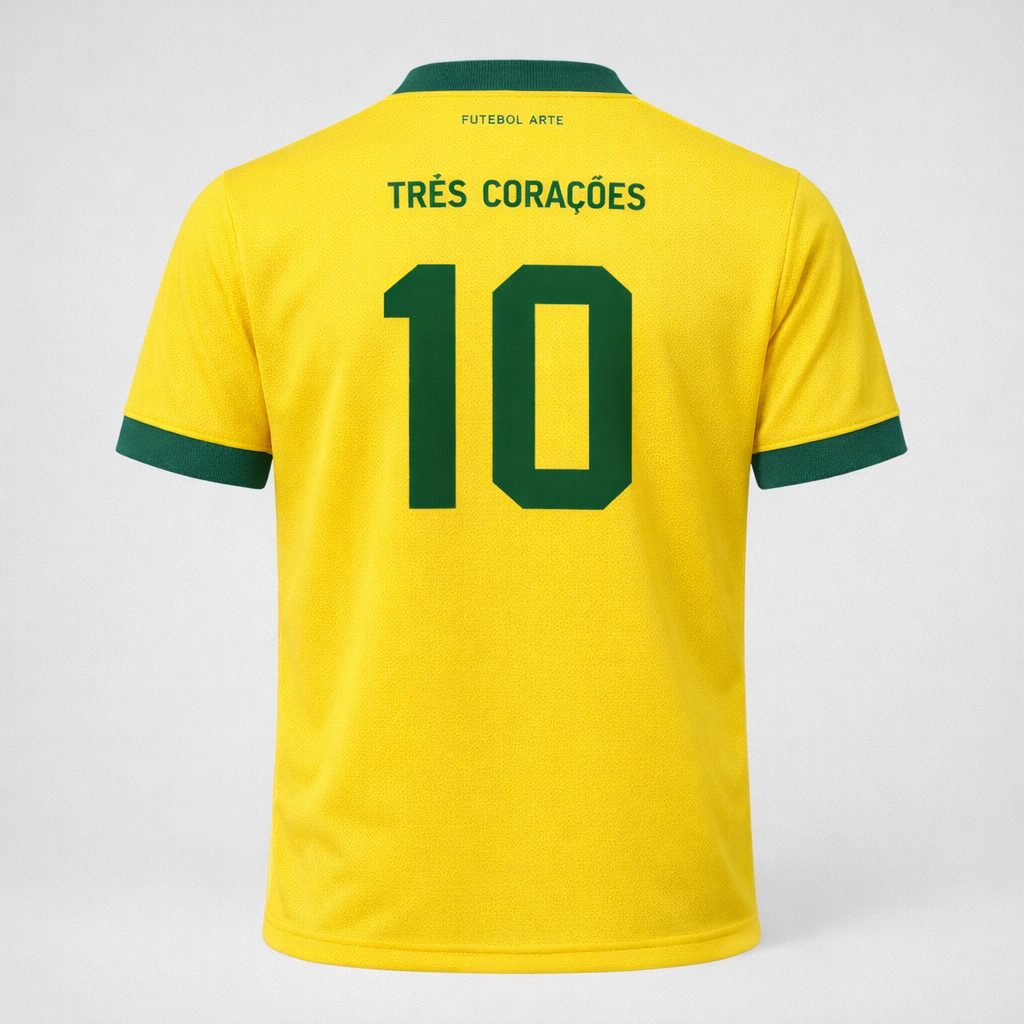 Três Coraçōes 10 – Classic Football Jersey – Breathable Polyester
