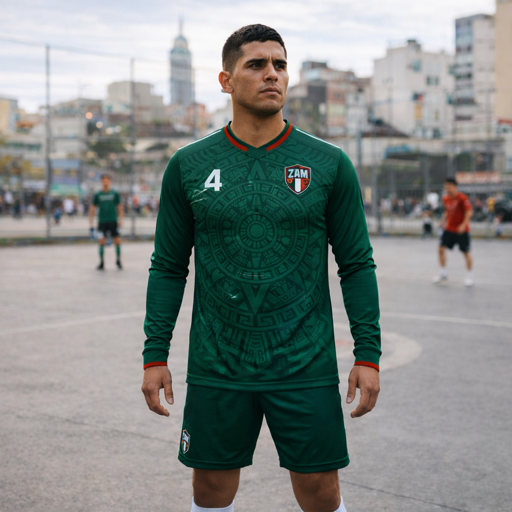 Zamora 4 – Aztec Shield Match Jersey – Recycled Performance Polyester