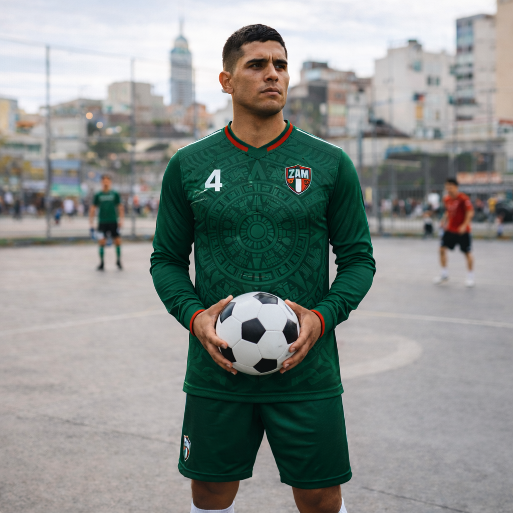 Zamora 4 – Aztec Shield Match Jersey – Recycled Performance Polyester