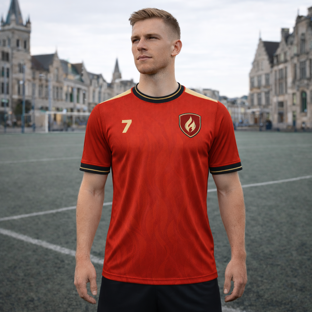 Ghent Maestro 7 – Flamecrest Match Jersey – Recycled Performance Polyester