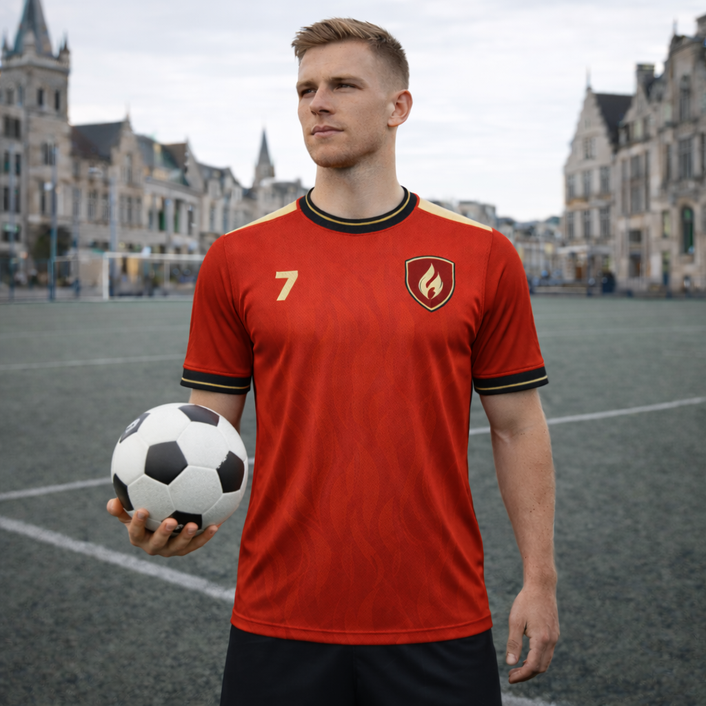 Ghent Maestro 7 – Flamecrest Match Jersey – Recycled Performance Polyester