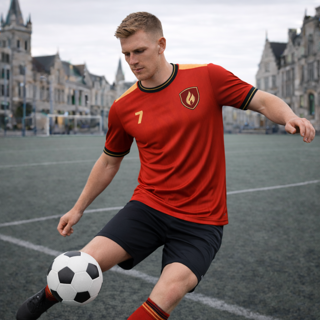 Ghent Maestro 7 – Flamecrest Match Jersey – Recycled Performance Polyester